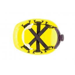 ENHA Rockman C6 - HDPE Schutzhelm gelb | Innenansicht