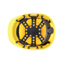 ENHA Rockman C3 - HDPE Schutzhelm gelb | Innenansicht