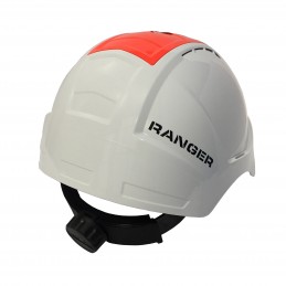 ENHA Ranger weiß/orange mit versenkbarer Schutzbrlle| Rückansicht