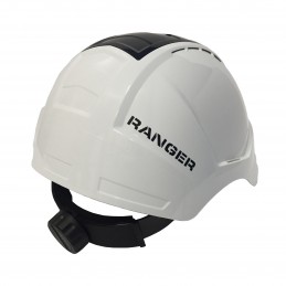 ENHA Ranger weiß/schwarz mit versenkbarer Schutzbrille | Rückseite