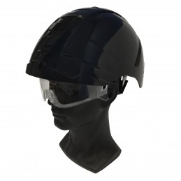 ENHA Ranger schwarz/schwarz mit versenkbarer Schutzbrille | Vorderseite