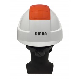 E-MAN 7000 | Rückseite mit eingefahrendem Visier