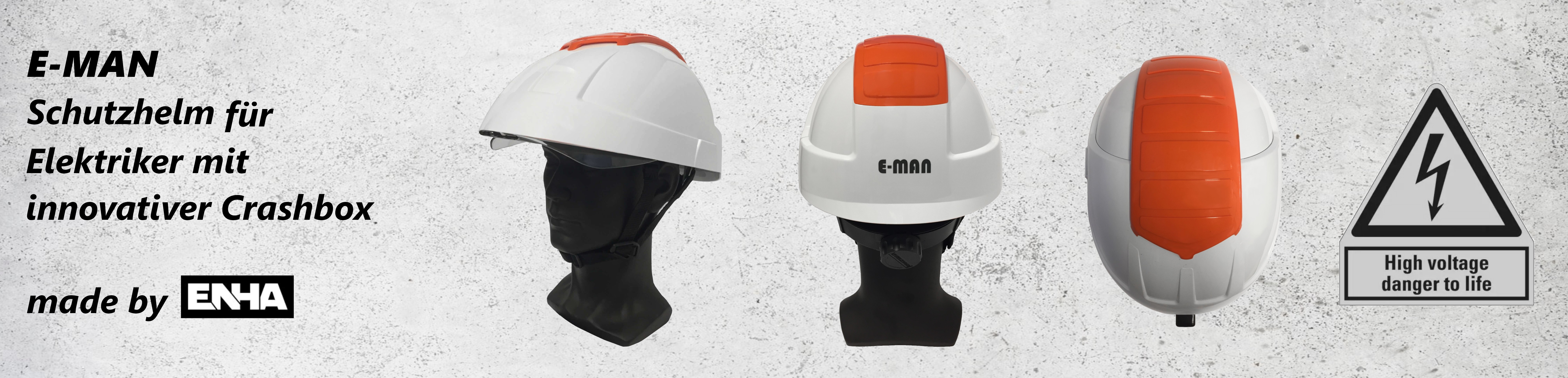 ENHA E-MAN | Schutzhelm für Elektriker mit innovativer Crashbox